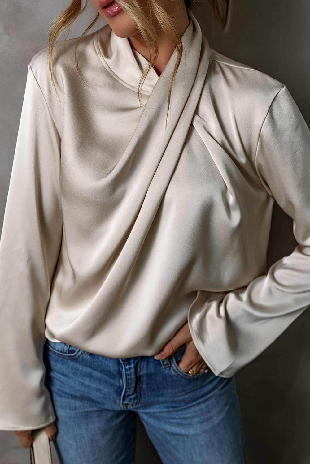 Isabelle | Luxe Satijnen Blouse – Elegant & Verfijnd