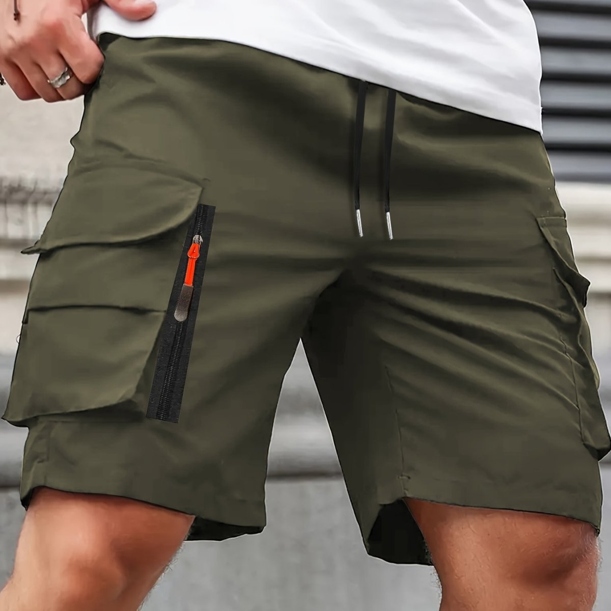 Lichtgewicht Cargo Shorts met Ritszakken voor Heren – Comfortabel voor Zomergebruik
