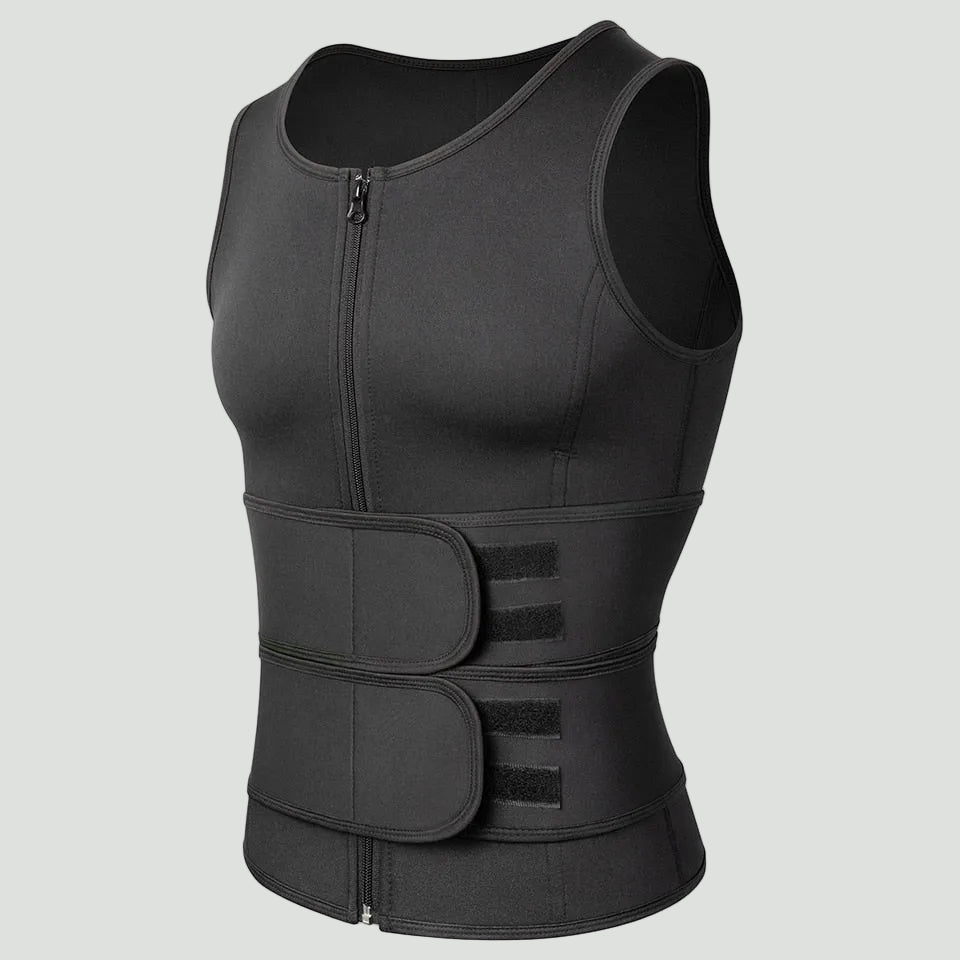 Heren Compressie Trainingsvest – Lichtgewicht Ondersteuning voor Actief Gebruik