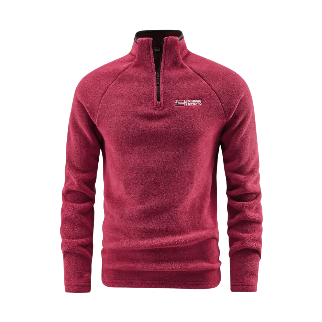 Heren Thermische Fleece Half-Zip Jas – Ademend en Comfortabel voor Koud Weer