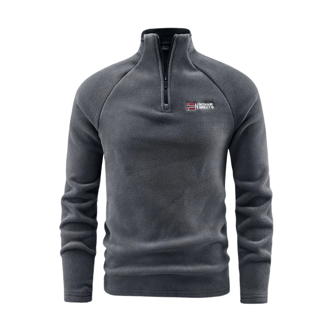 Heren Thermische Fleece Half-Zip Jas – Ademend en Comfortabel voor Koud Weer
