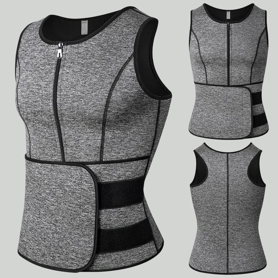 Heren Compressie Trainingsvest – Lichtgewicht Ondersteuning voor Actief Gebruik