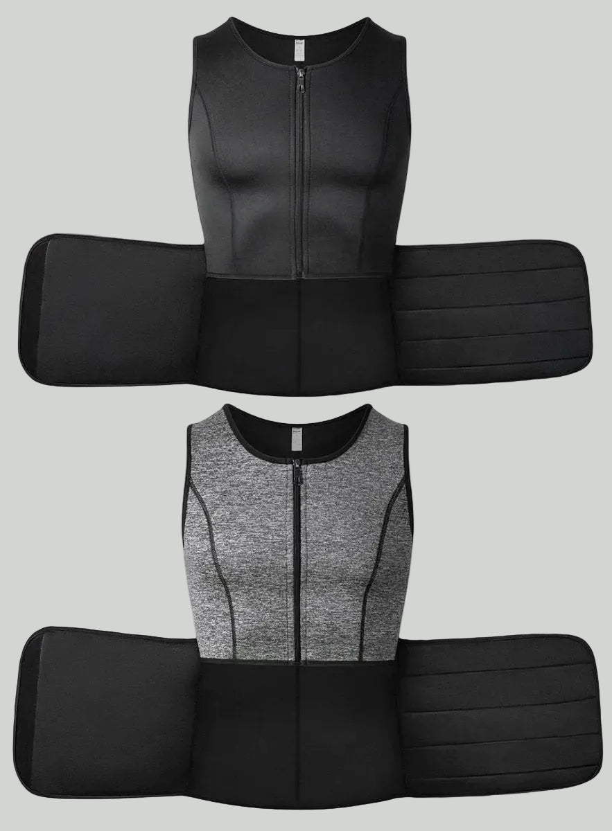 Heren Compressie Trainingsvest – Lichtgewicht Ondersteuning voor Actief Gebruik