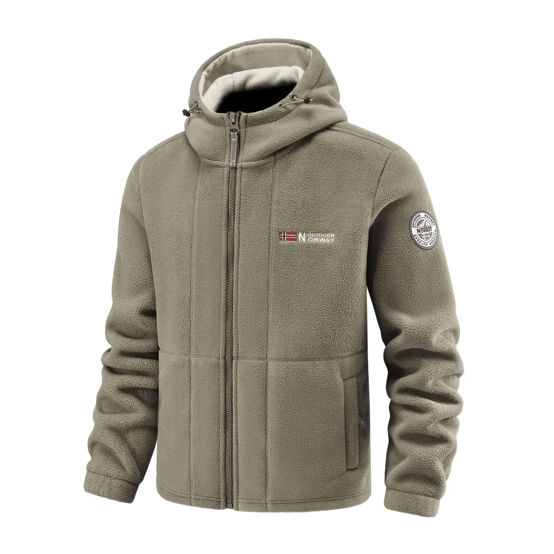 Heren Fleece Jas met Winddichte Afwerking – Ademend en Comfortabel