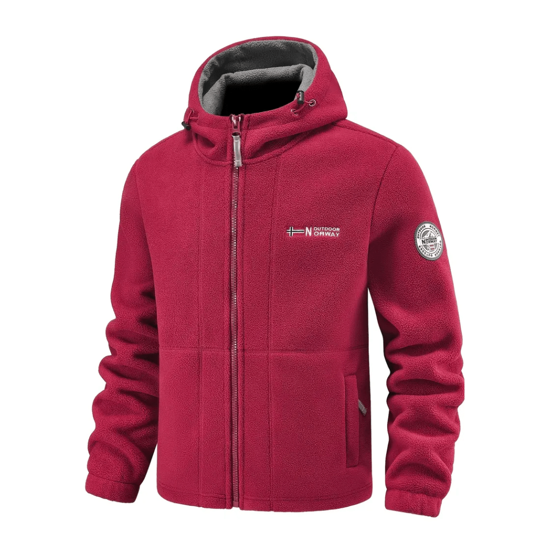 Heren Fleece Jas met Winddichte Afwerking – Ademend en Comfortabel