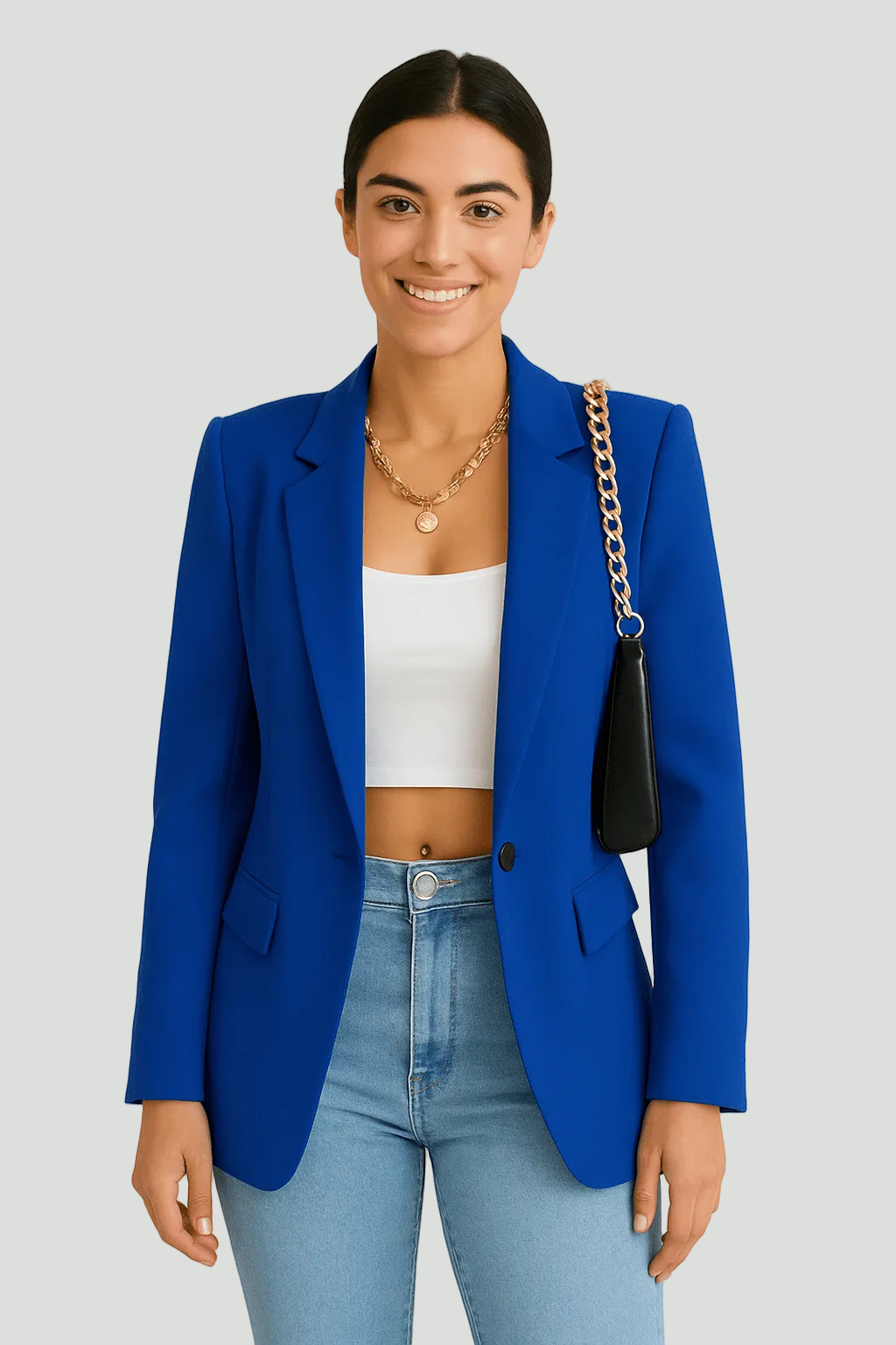 Dames Blazer | Getailleerde Pasvorm met Klassiek Revers