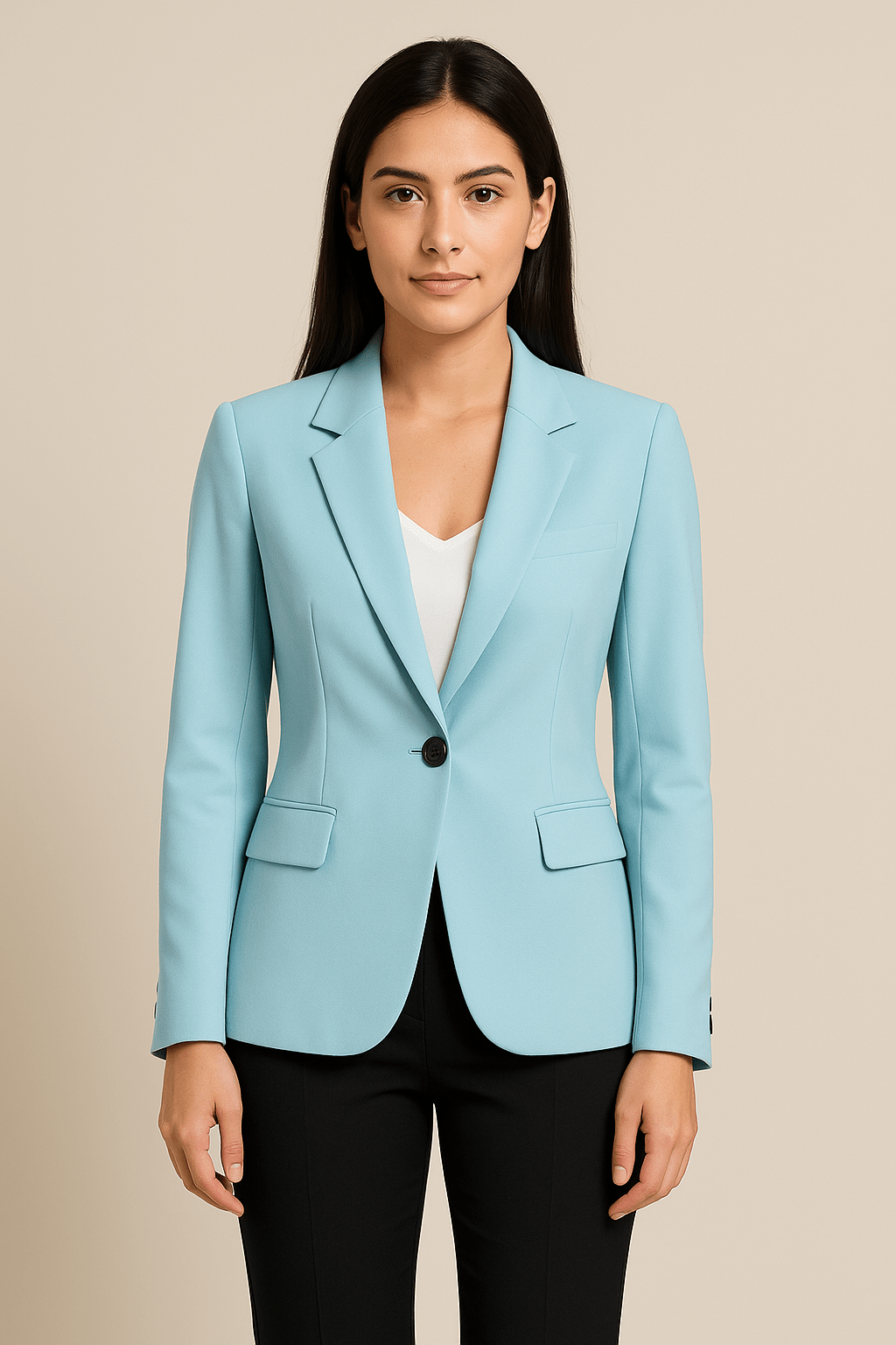 Elegante dames blazer | Getailleerd colbert met knoopsluiting