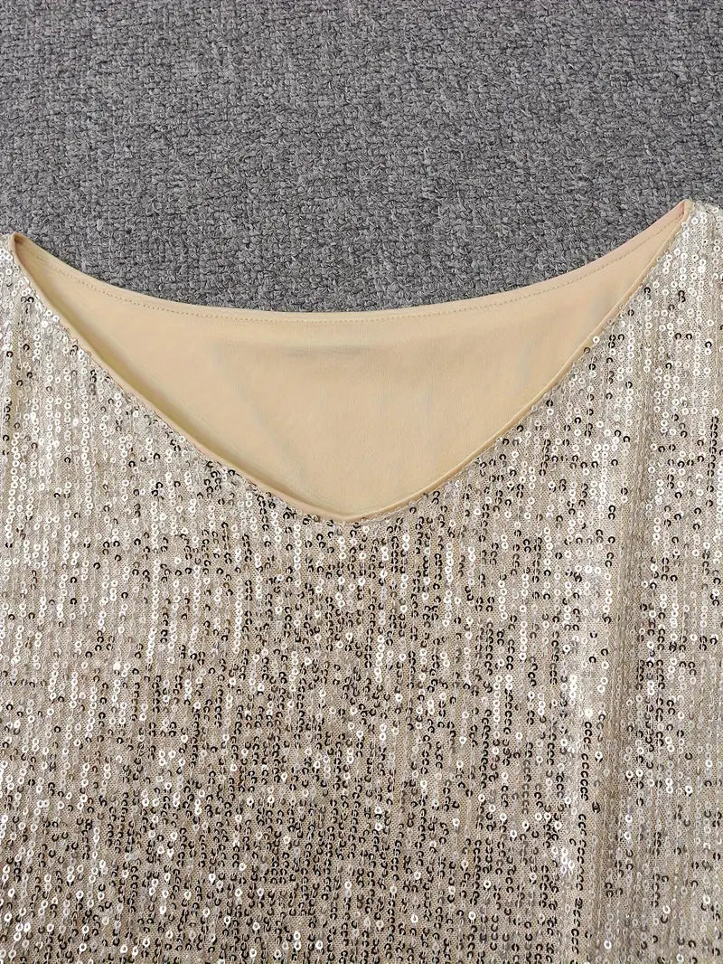NOVA | Glanzend One-Shoulder Minijurk – Stijlvol & Verleidelijk