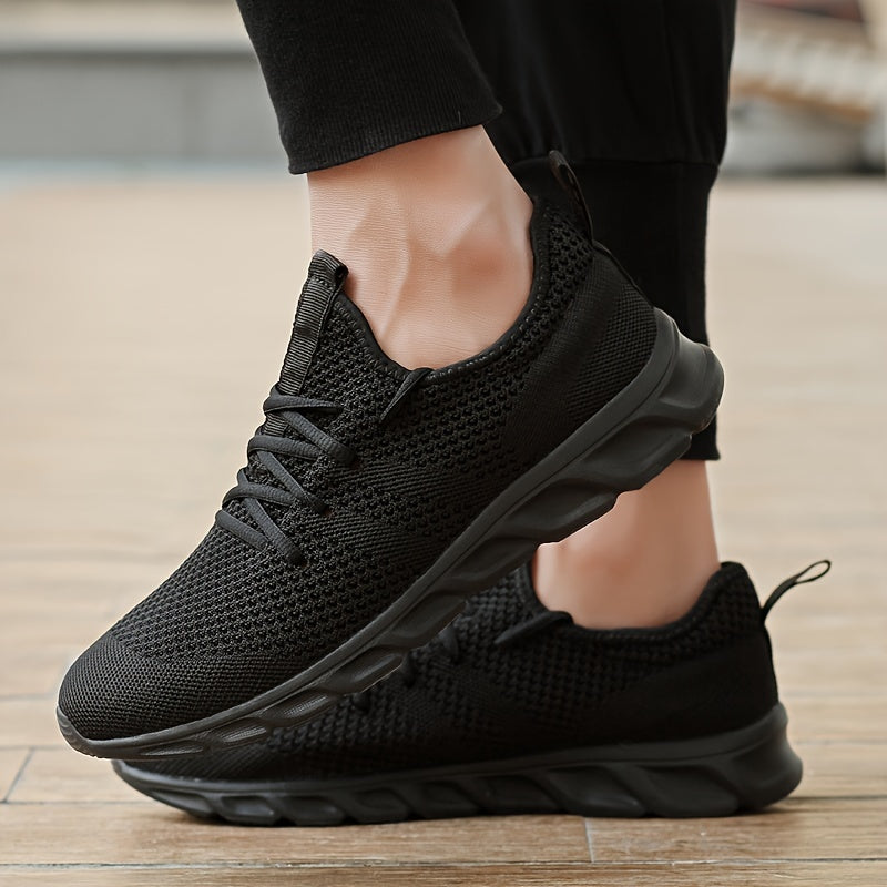 Lichte, ademende heren hardloopschoenen met antislip zool