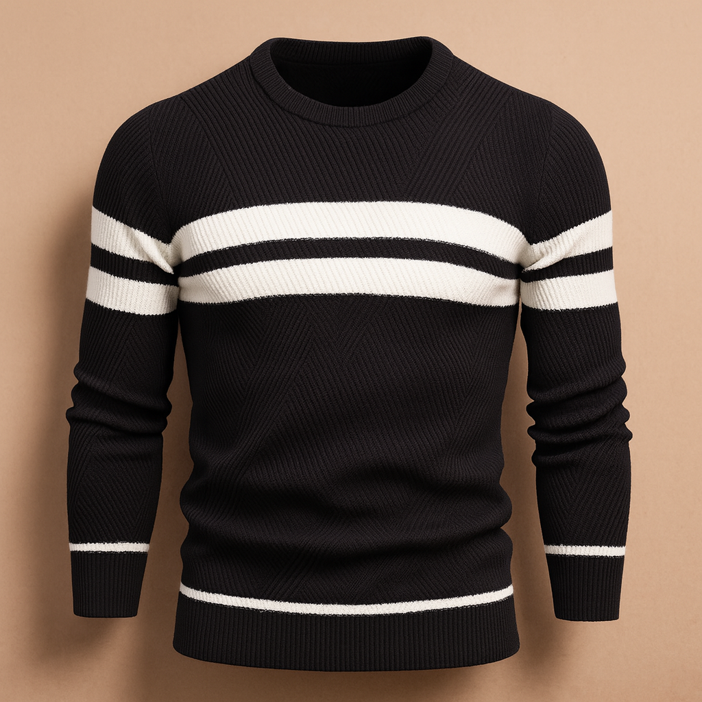 Trui heren – Casual katoenen trui met ronde hals