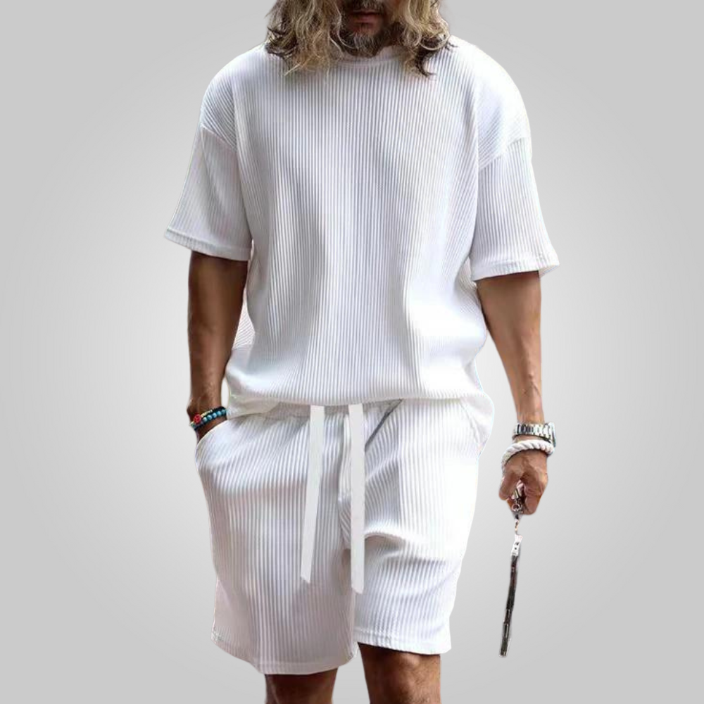 Alfy | Zomerset voor Heren met Korte Mouwen en Shorts – Luchtig, Casual & Stijlvol