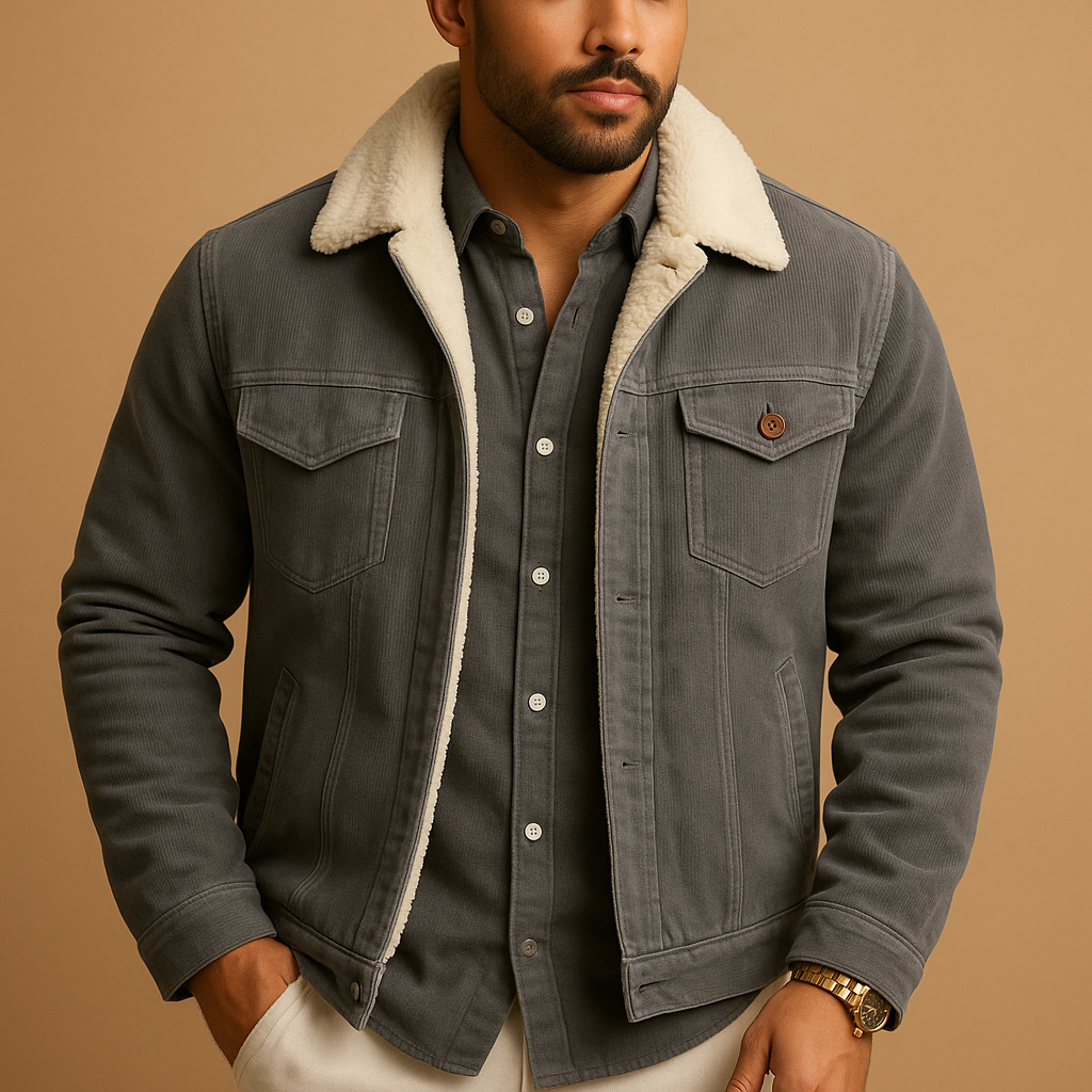 Corduroy herenjas – Moderne pasvorm en tijdloze stijl