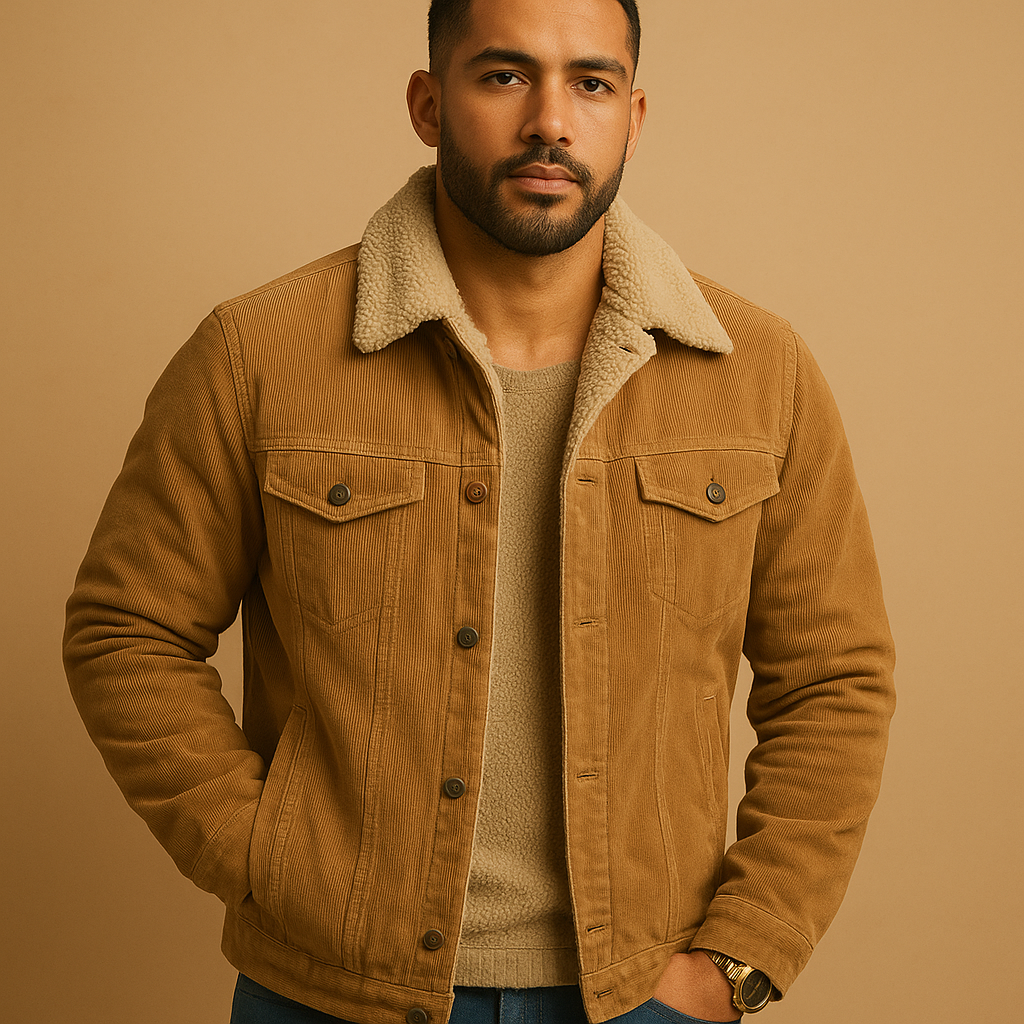 Corduroy herenjas – Moderne pasvorm en tijdloze stijl