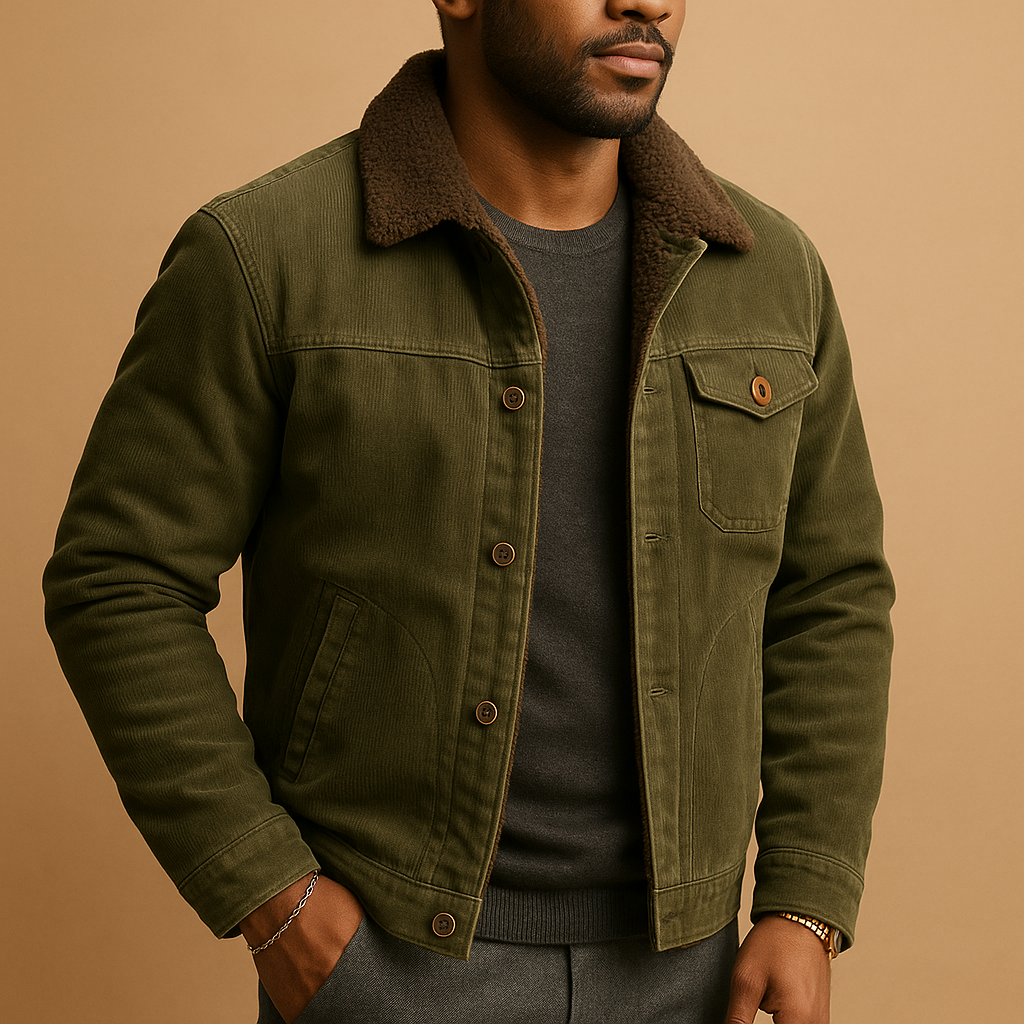 Corduroy herenjas – Moderne pasvorm en tijdloze stijl