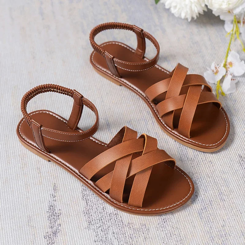 Alina | Platte Riemsandalen voor Dames – Comfortabel, Elegant & Zomers