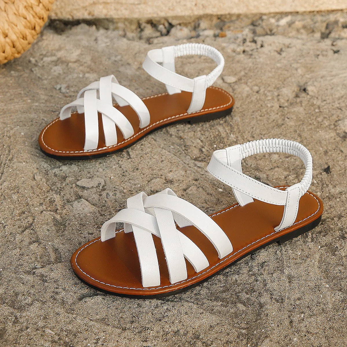 Alina | Platte Riemsandalen voor Dames – Comfortabel, Elegant & Zomers