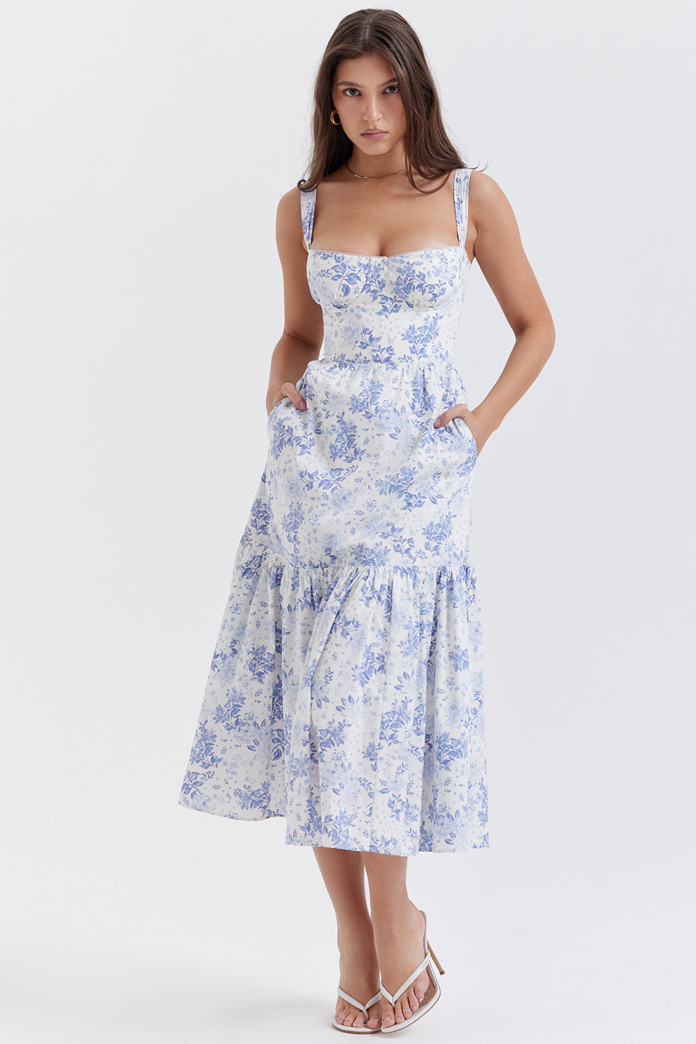 Mode Outlet | Midi Zomerjurk met Bloemenprint – Vrouwelijk & Luchtig