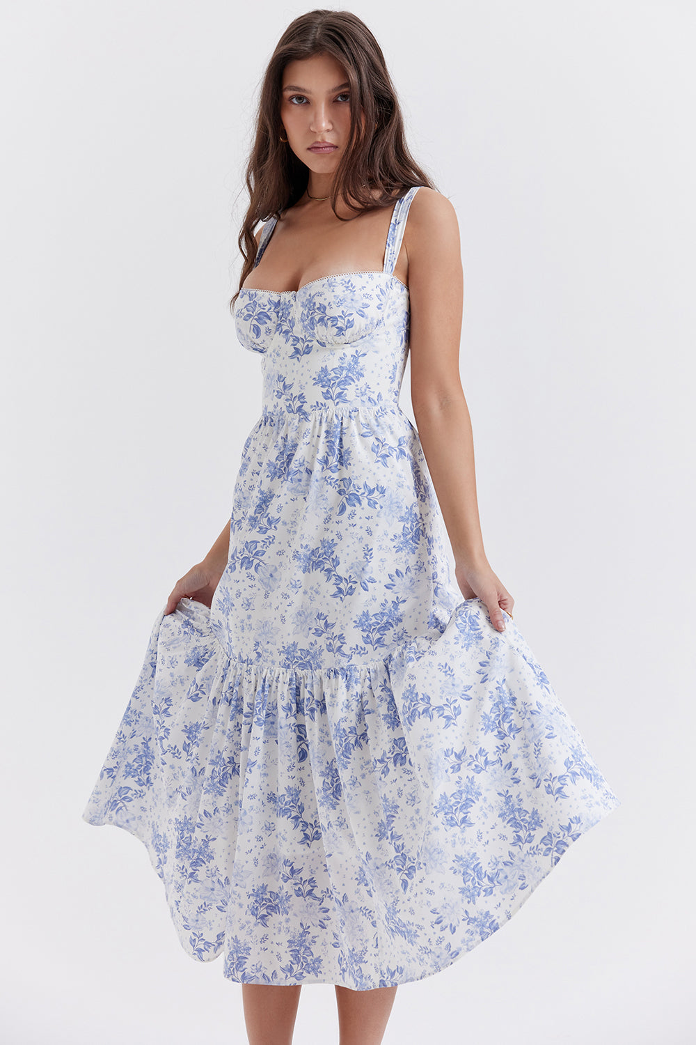 Mode Outlet | Midi Zomerjurk met Bloemenprint – Vrouwelijk & Luchtig
