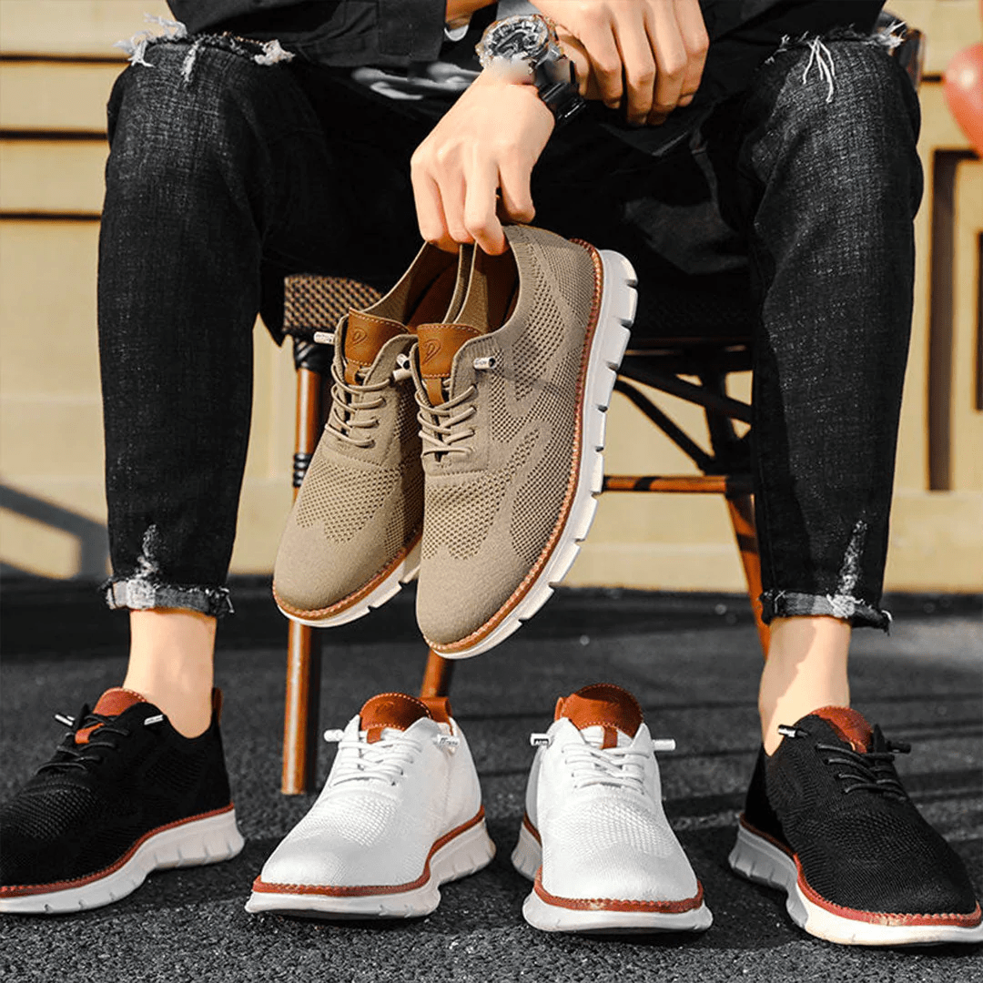 Lichtgewicht en ademende casual sneakers voor mannen met anti-slip ontwerp