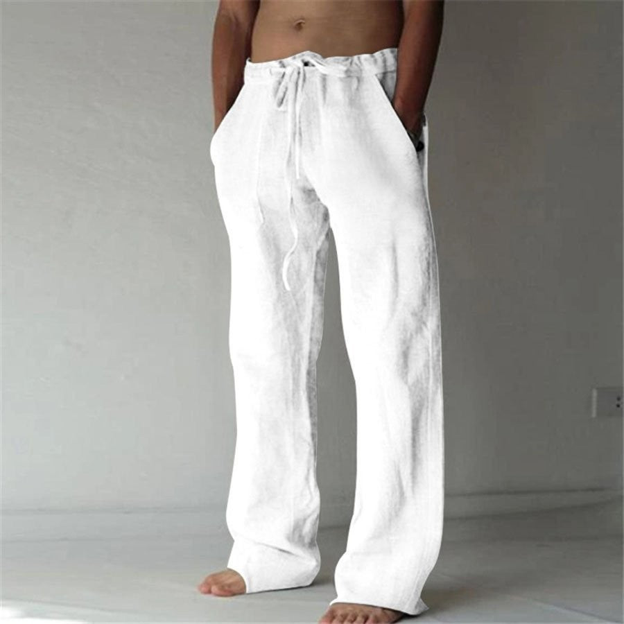 Levi | Zachte linnen vrijetijdsbroek voor heren met ultiem comfort en zomerse elegantie