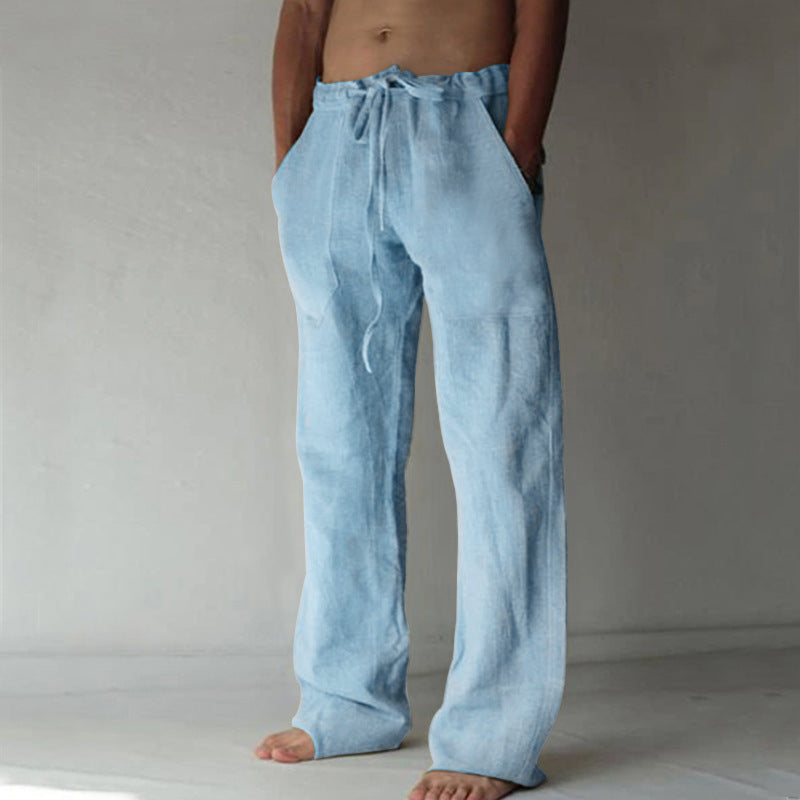 Levi | Zachte linnen vrijetijdsbroek voor heren met ultiem comfort en zomerse elegantie