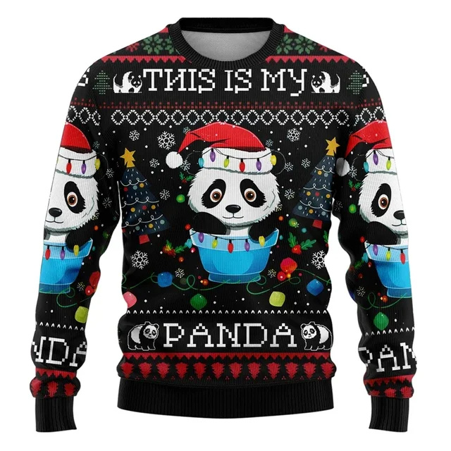 Heren Kersttrui met Winterfiguur en Feestelijke Details