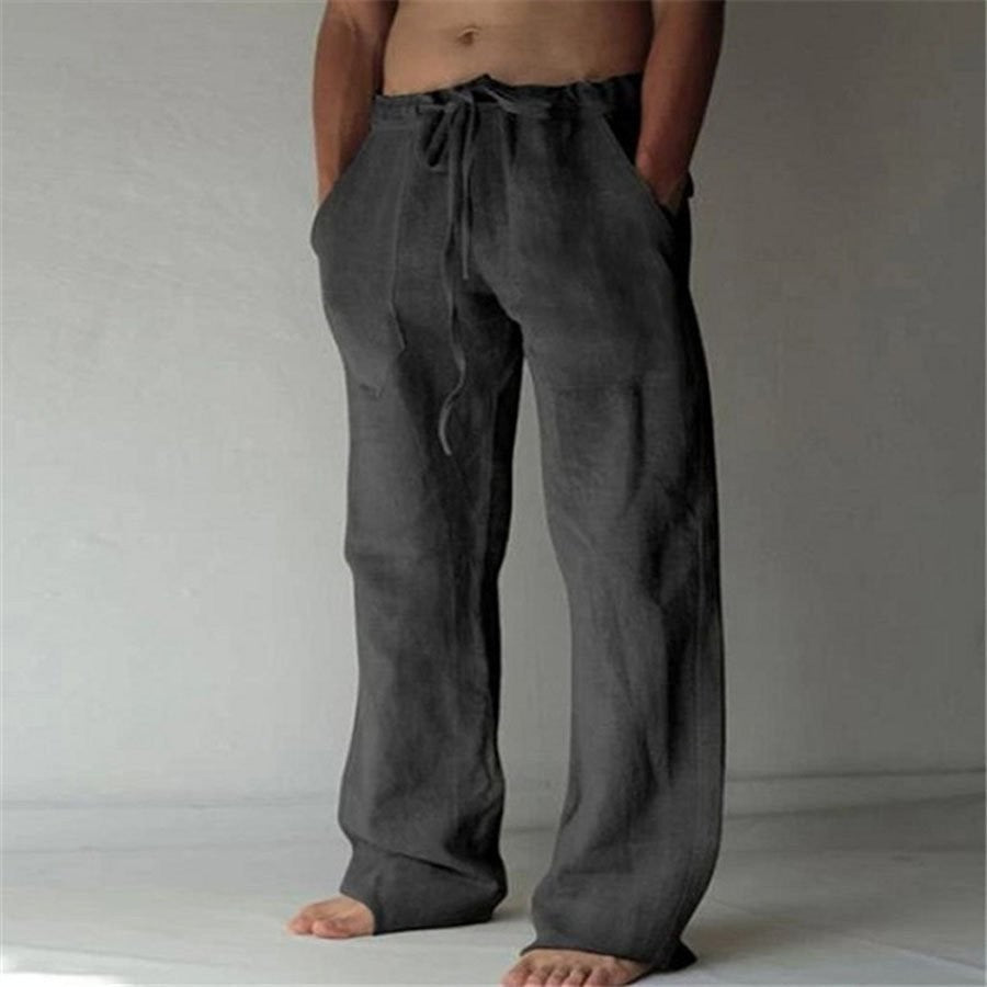 Levi | Zachte linnen vrijetijdsbroek voor heren met ultiem comfort en zomerse elegantie