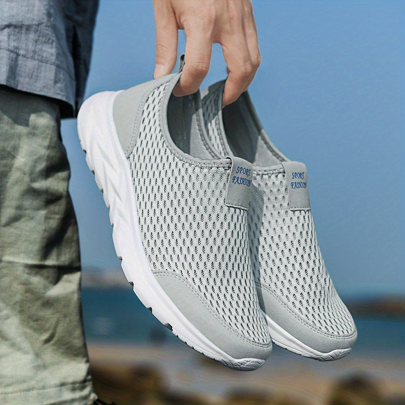 Heren Sneakers – Slip-on Model Voor Wandelen en Dagelijks Gebruik
