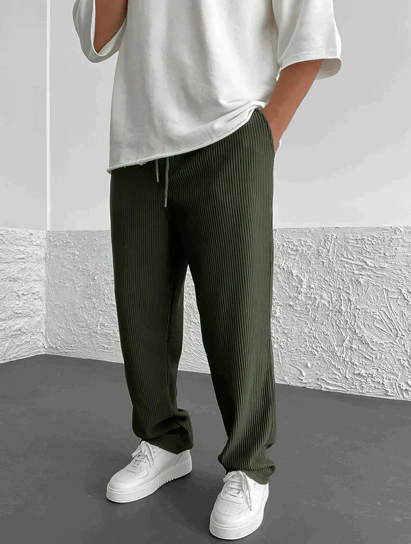 Corduroy broek heren – Relaxed fit met tijdloze ribstructuur