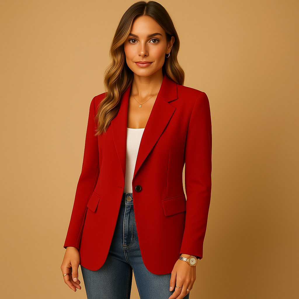 Dames blazer met getailleerde pasvorm | Elegant & comfortabel ontwerp