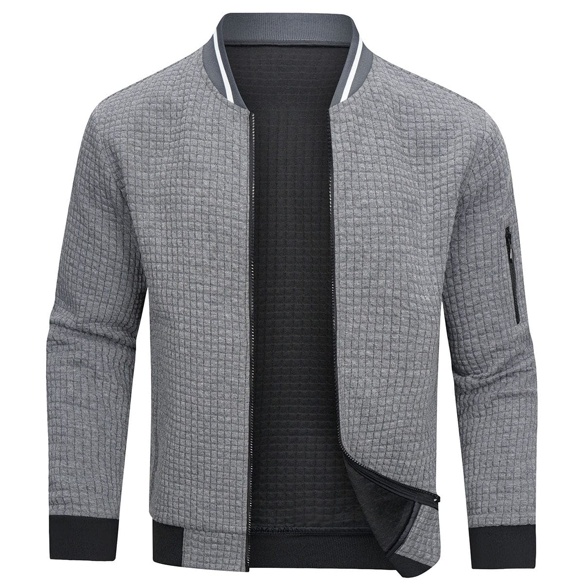 Mode Outlet | Lente Trui met Rits voor Heren – Licht & Comfortabel