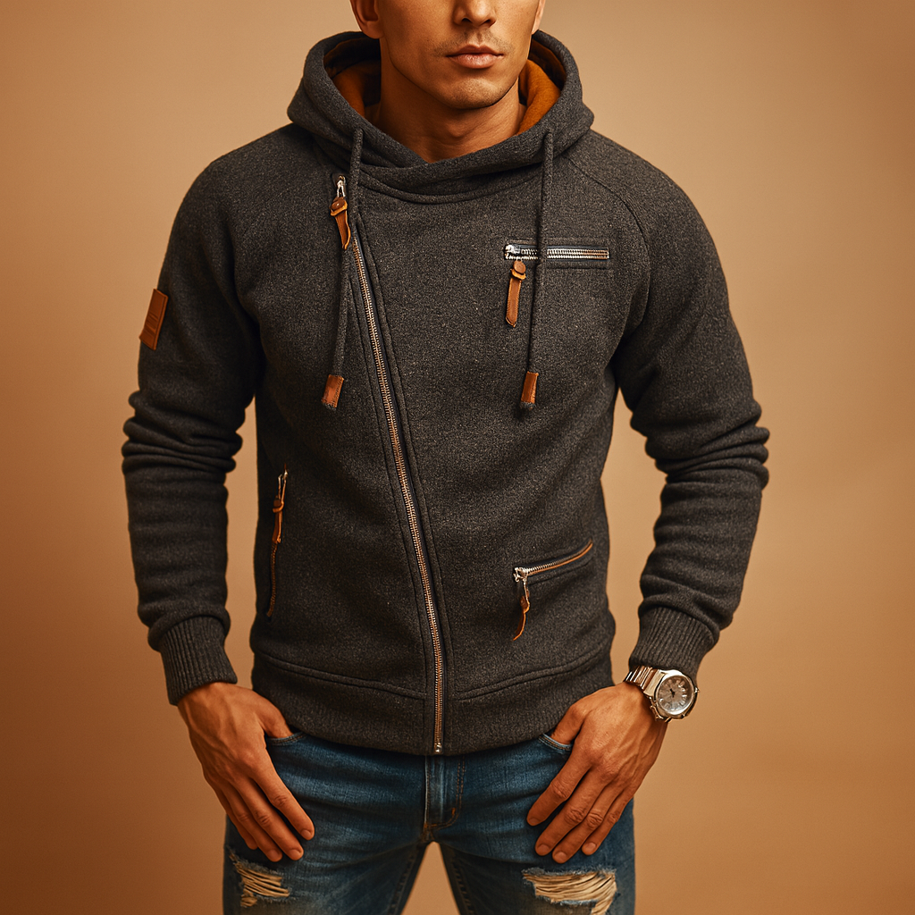 Heren Vest – Met capuchon en praktische zakken
