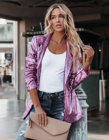 De Mode Outlet | Pailletten Blazer Dames – Glamoureus, Elegant & Statement-Making