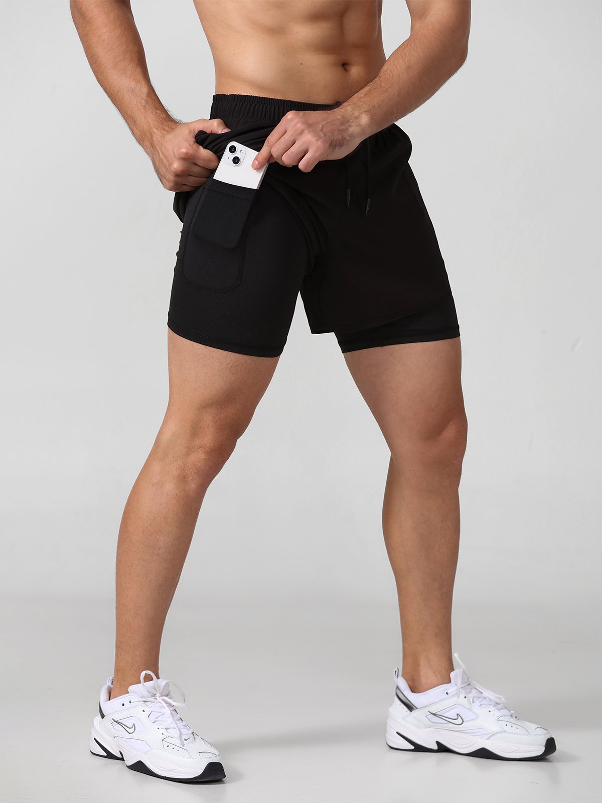 Xavier | 2-in-1 Sportshort – Bewegingsvrijheid & Functioneel Design