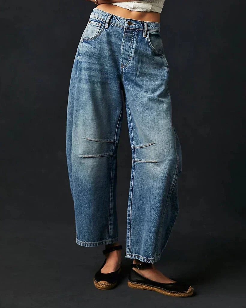 Dames Jeans – Barrel Fit Met Middelhoge Taille