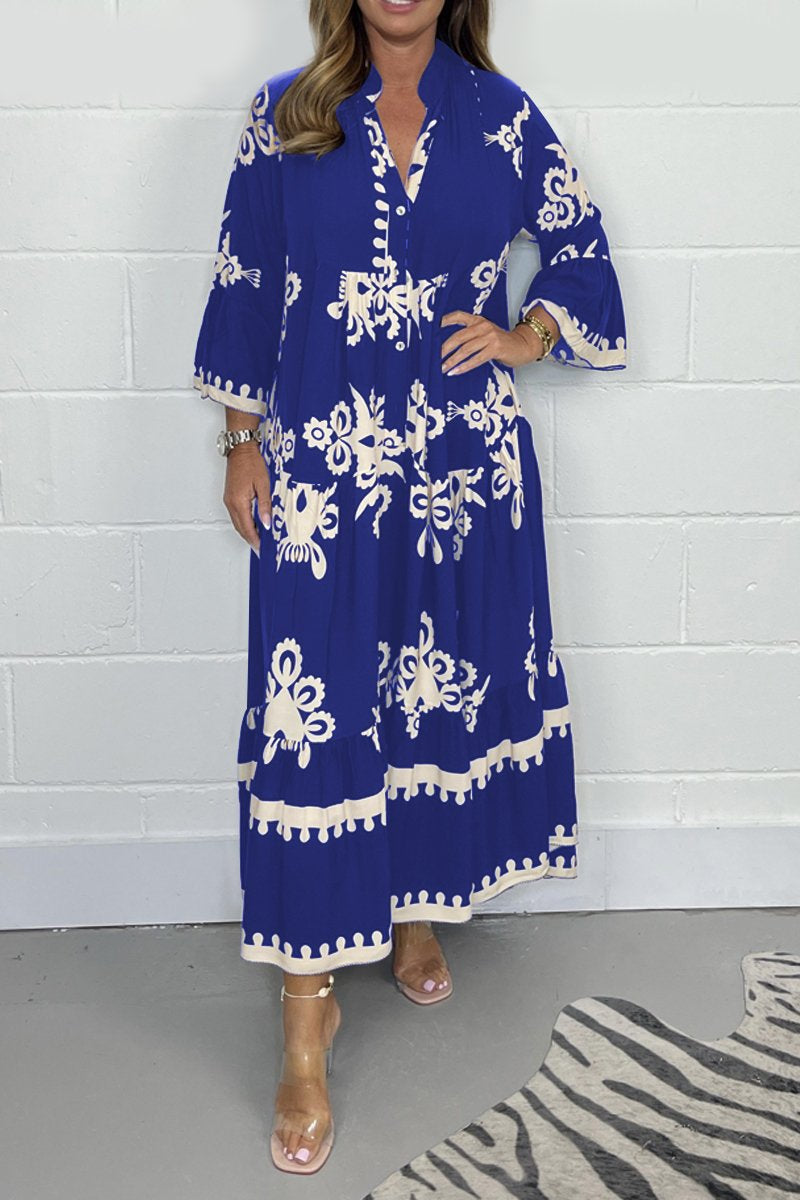 Luna | Bohemian Jurk Dames | Casual Stijl Met Subtiele Print