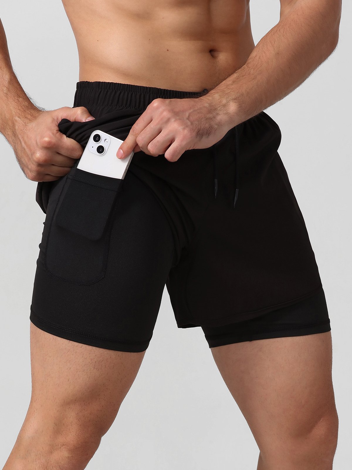Xavier | 2-in-1 Sportshort – Bewegingsvrijheid & Functioneel Design