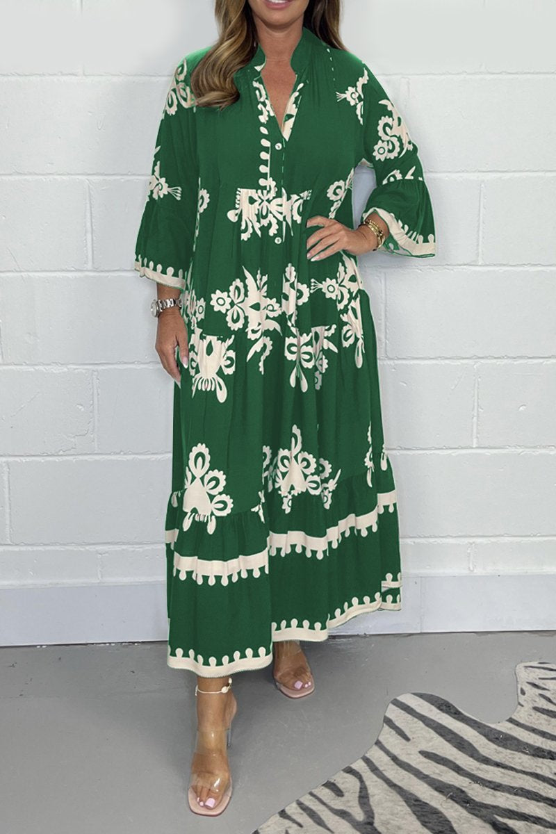 Luna | Bohemian Jurk Dames | Casual Stijl Met Subtiele Print