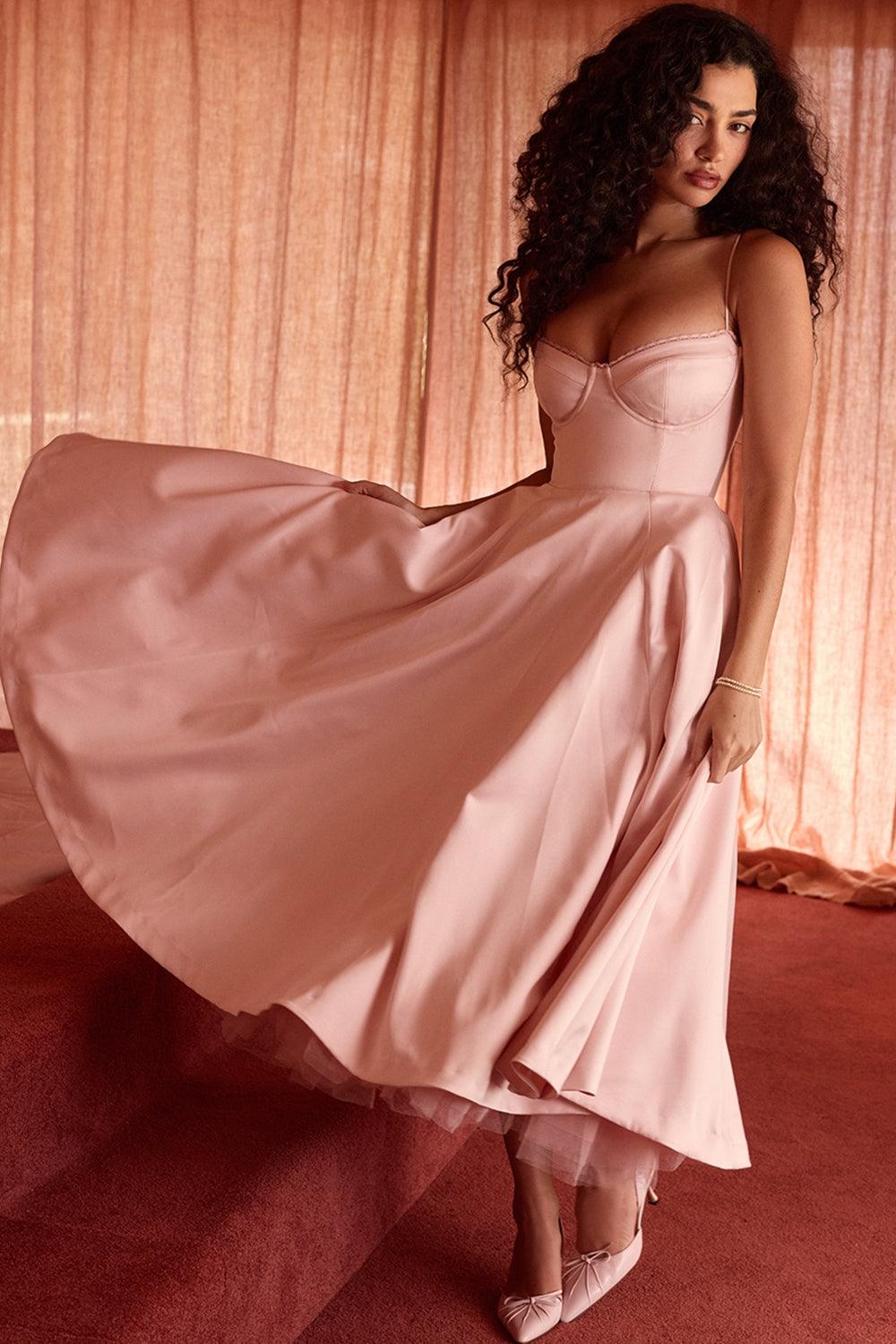 Mode Outlet | Elegante Midi Party Jurk – Flatterend & Feestelijk