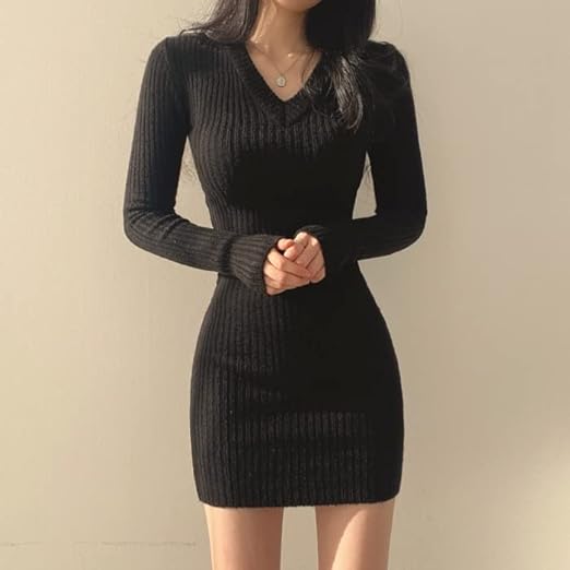 Elisa | Korte Gehaakte Jurk met V-Hals – Elegant & Stijlvol