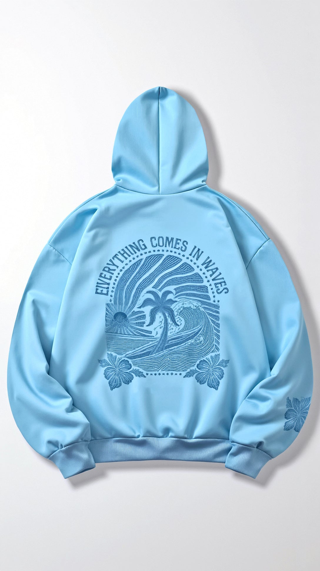 Dames hoodie met geborduurd rugdesign | Comfortabele trui met capuchon