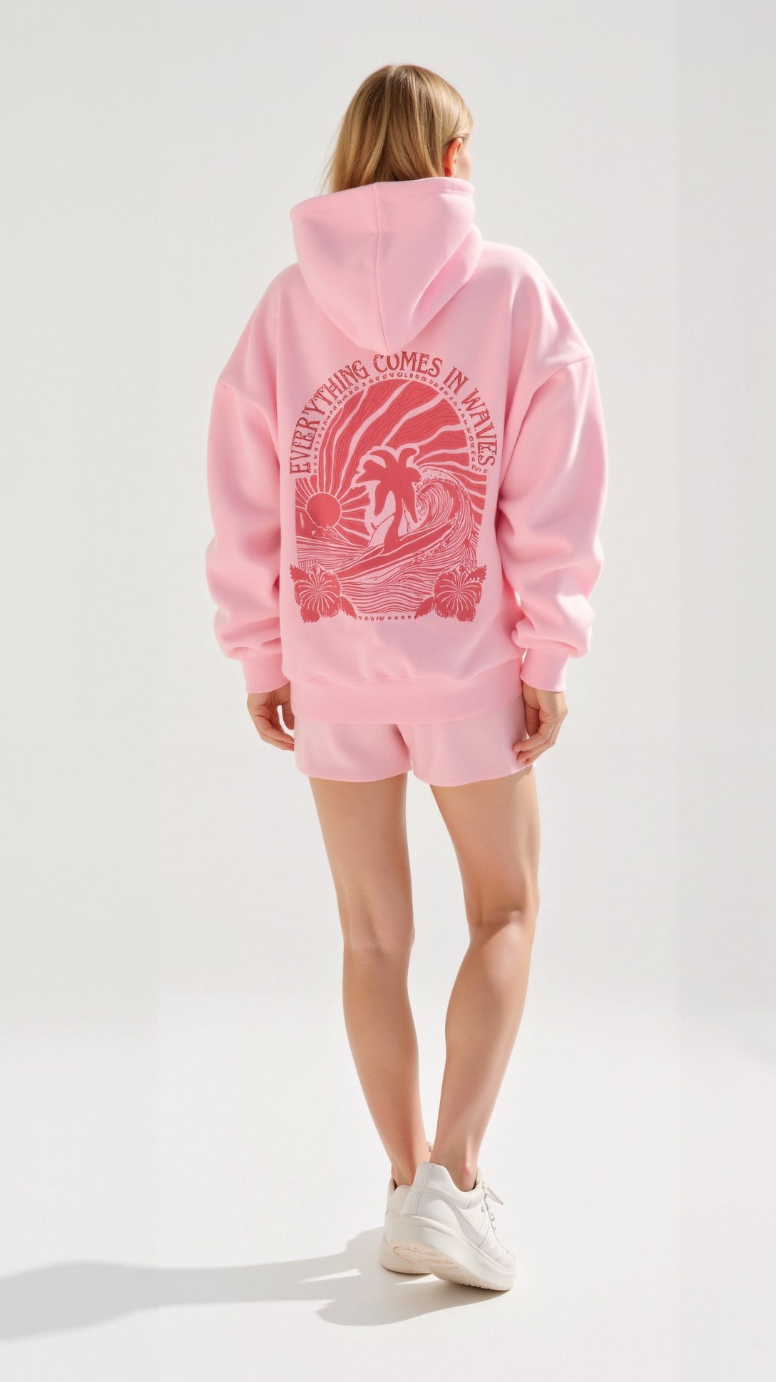 Dames hoodie met geborduurd rugdesign | Comfortabele trui met capuchon