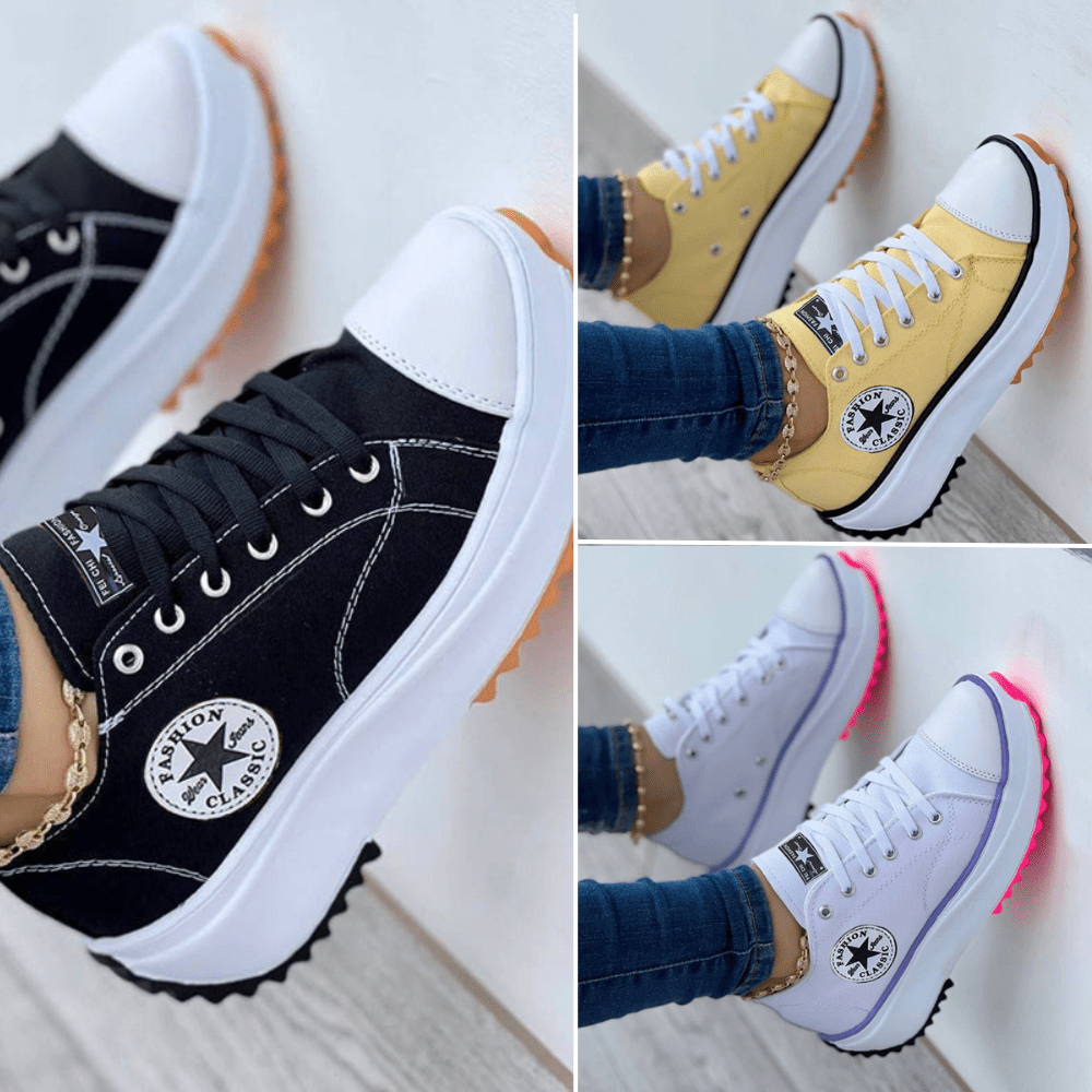 Plateausneakers voor Dames