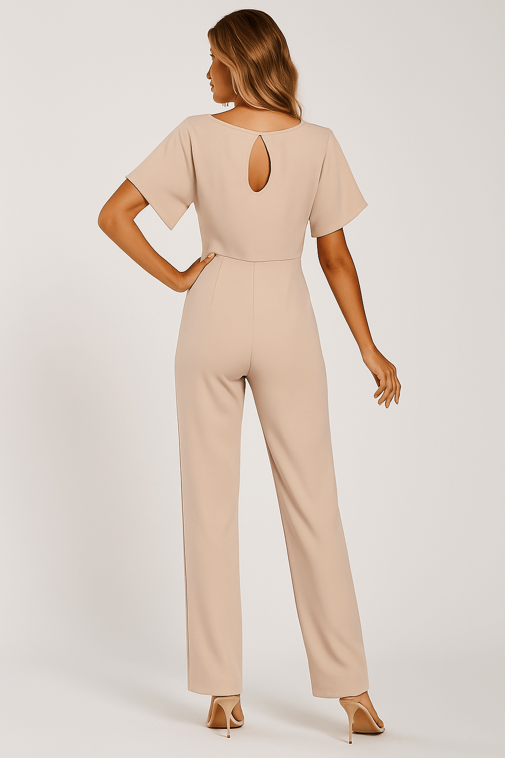 Stijlvolle Dames Jumpsuit met Strikband