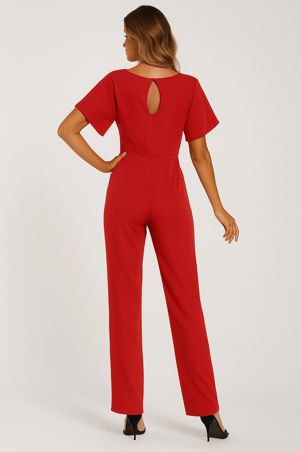 Stijlvolle Dames Jumpsuit met Strikband
