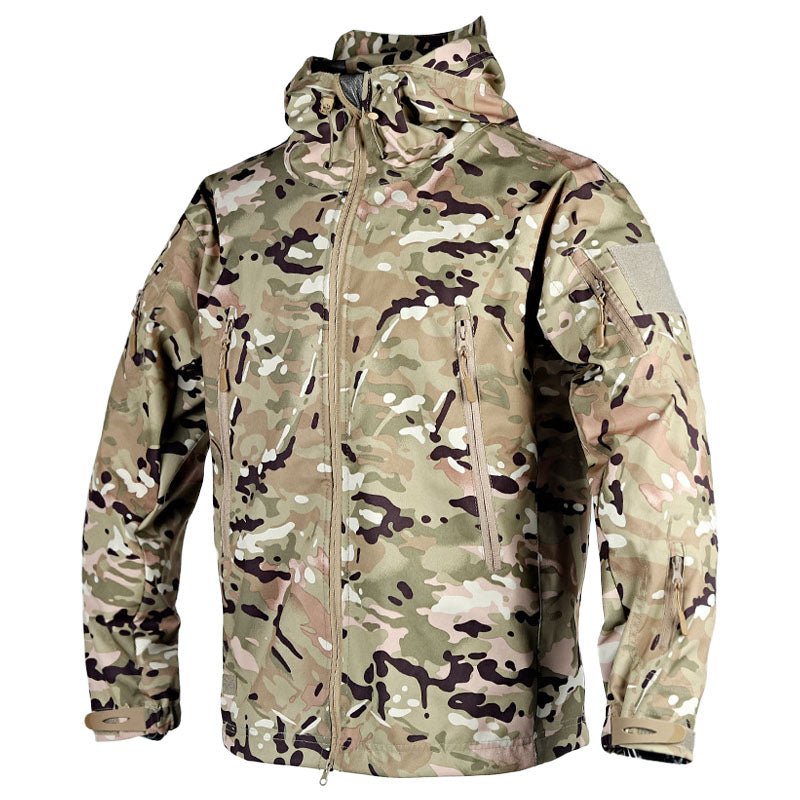 Heren Outdoor Jas – Waterdicht Met Capuchon Voor Regen en Wind