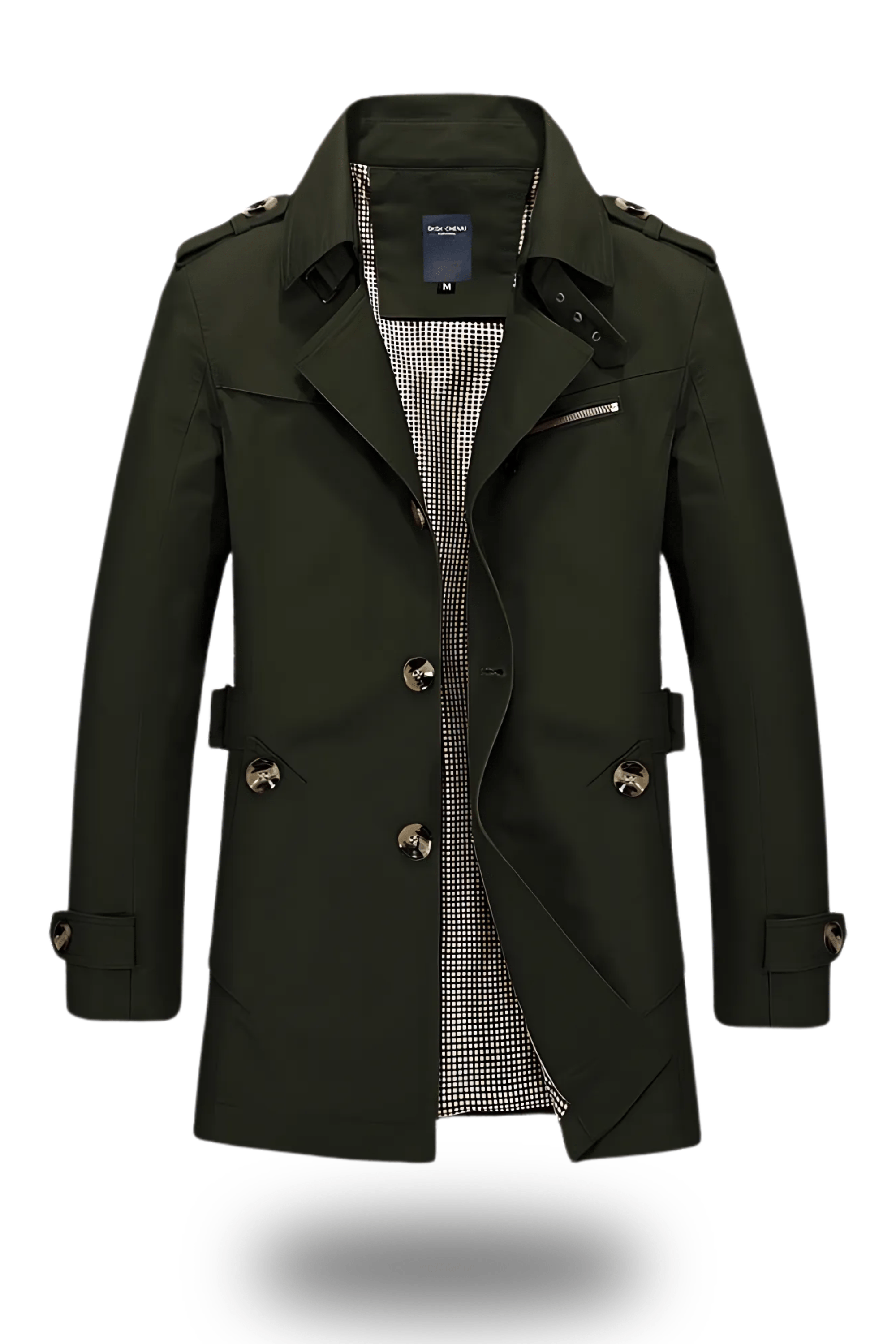 Trenchcoat voor heren met klassieke kraag – stijlvol en tijdloos