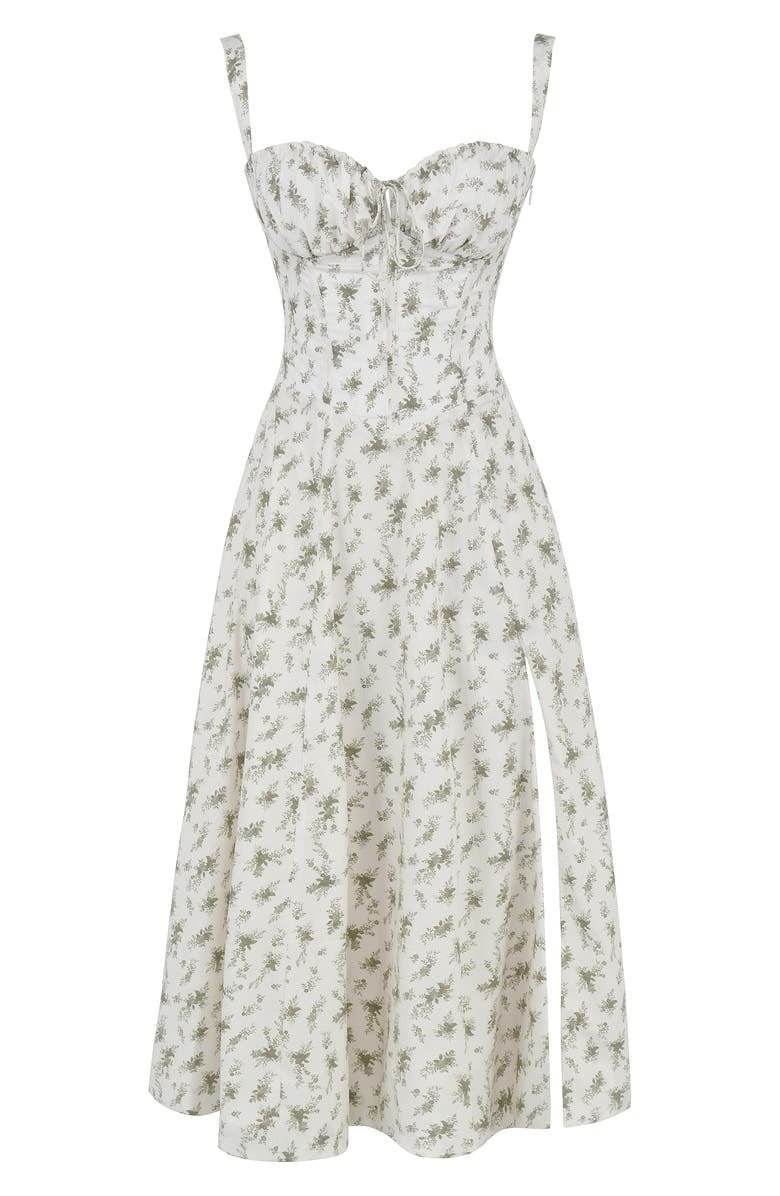 De Mode Outlet | Elodie Midikleed met Corsetdetails