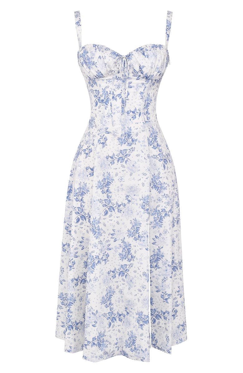 De Mode Outlet | Elodie Midikleed met Corsetdetails