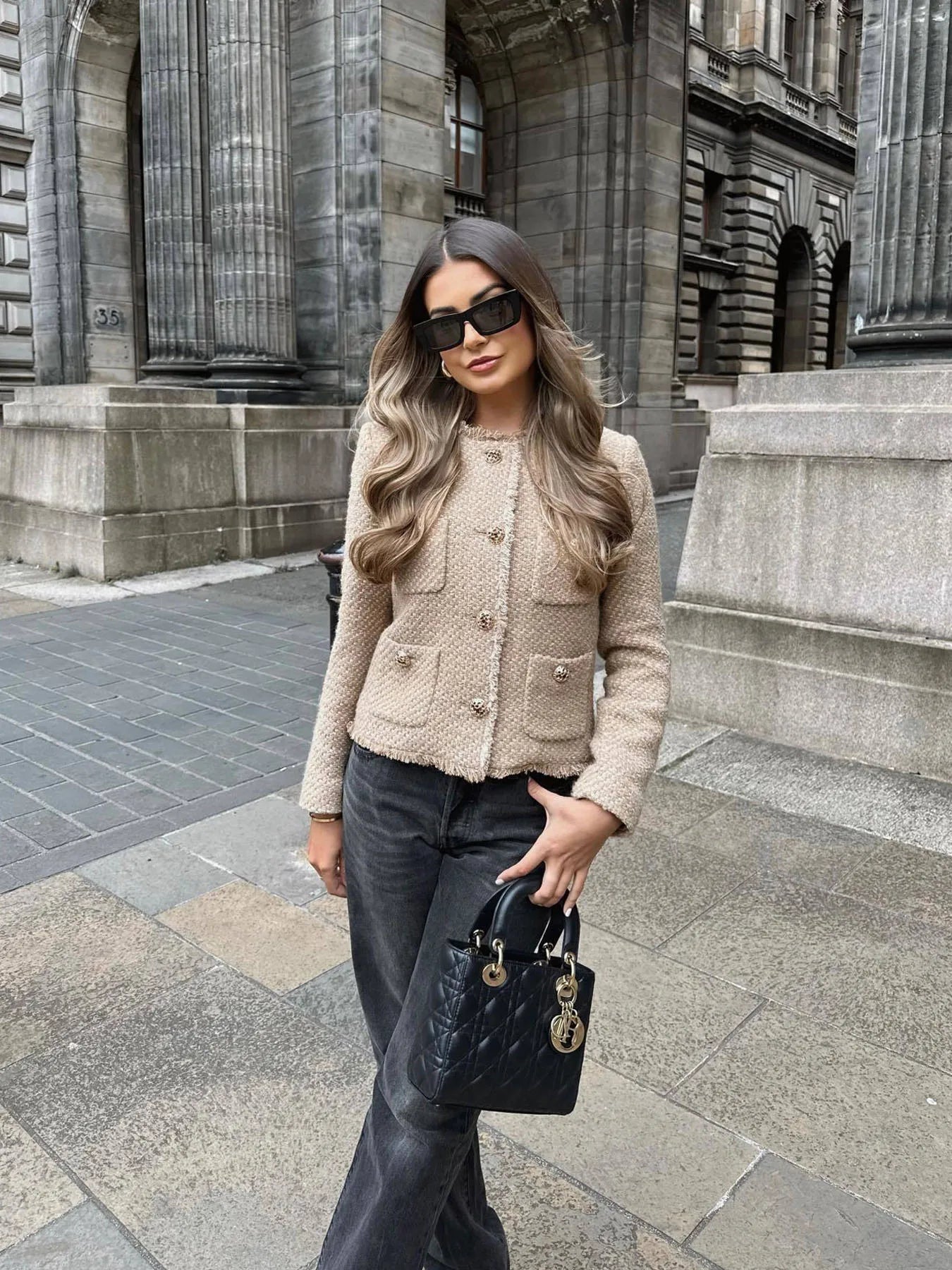 Tweed dames blazer – klassiek en moeiteloos stijlvol